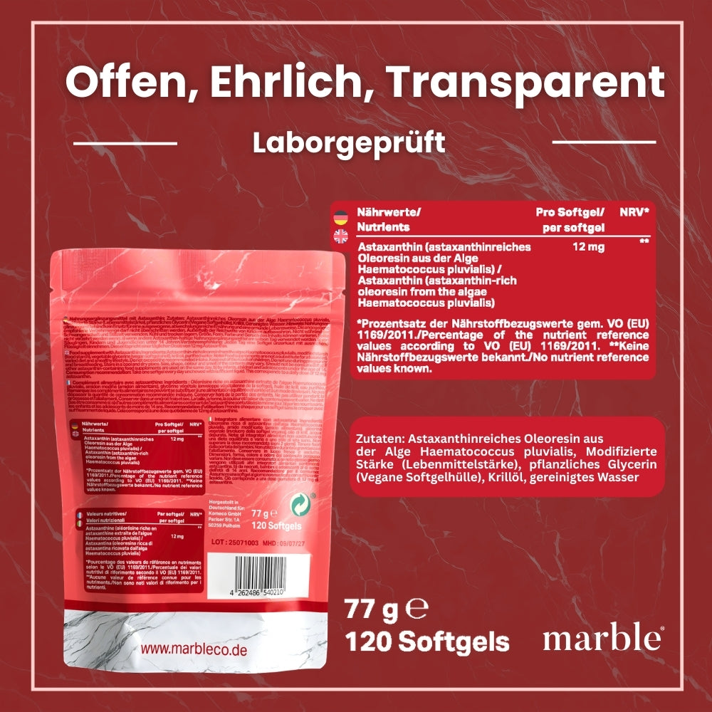 Astaxanthin – natürliches Carotinoid aus der Mikroalge Haematococcus pluvialis