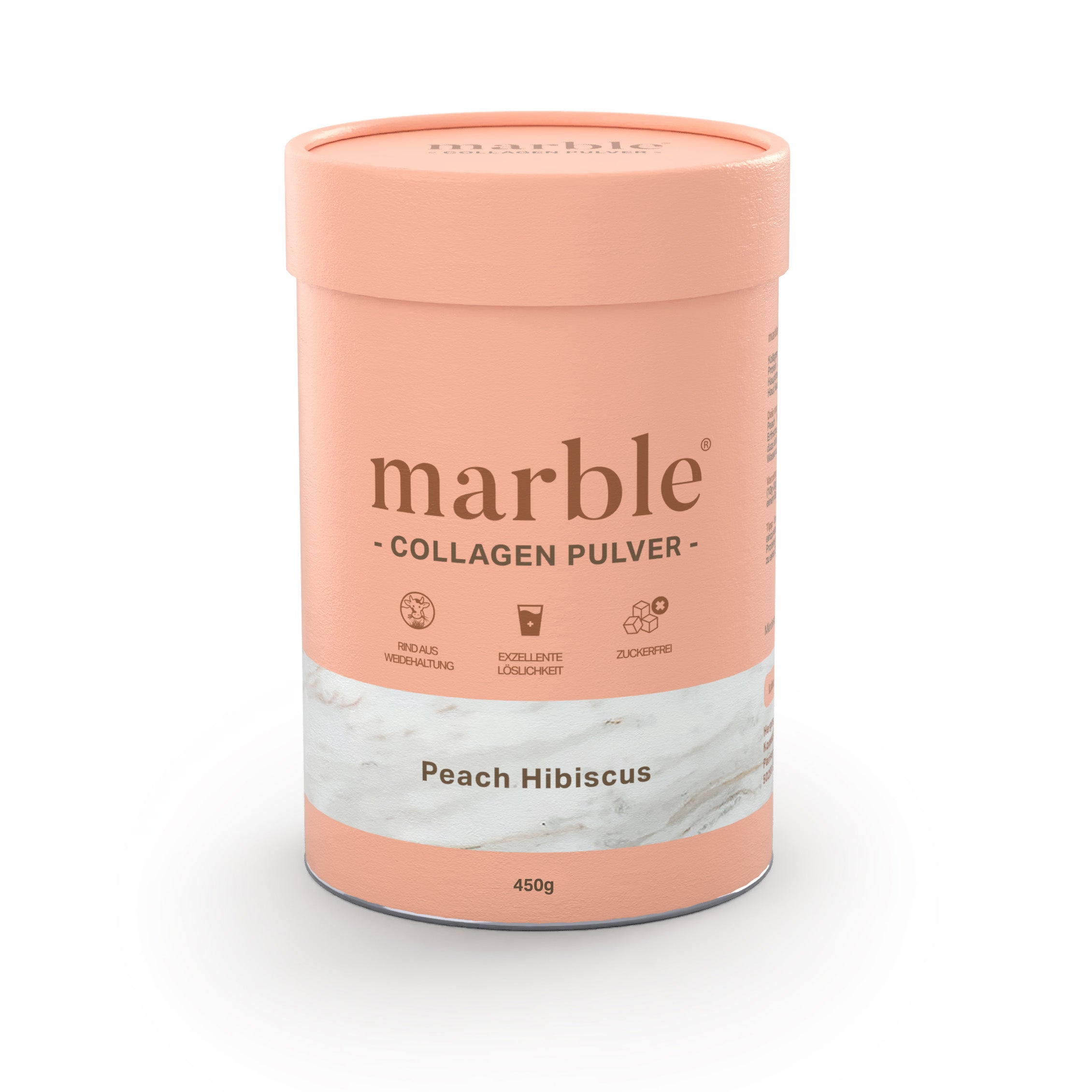Kollagen Pulver 450g, Peach-Hibiskus