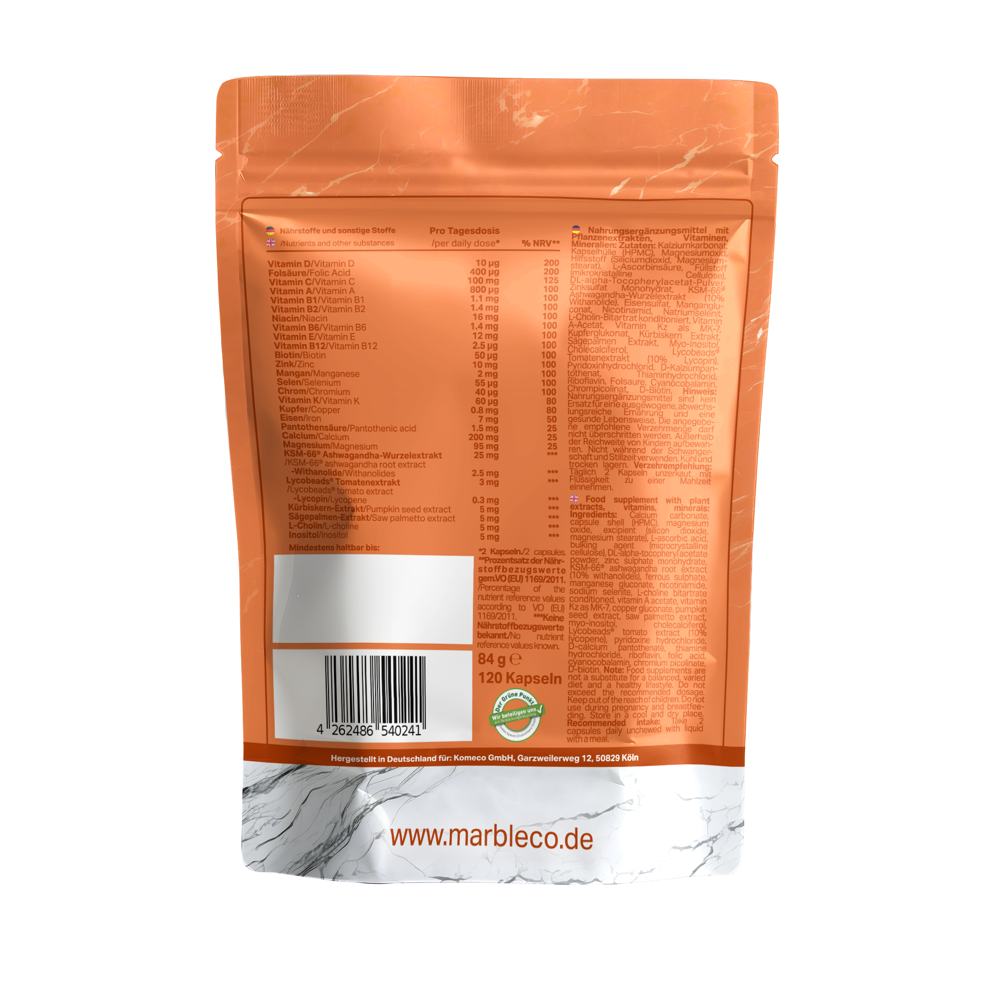 Multi Complete Plus mit 27 Mikronährstoffen & Pflanzenextrakten.