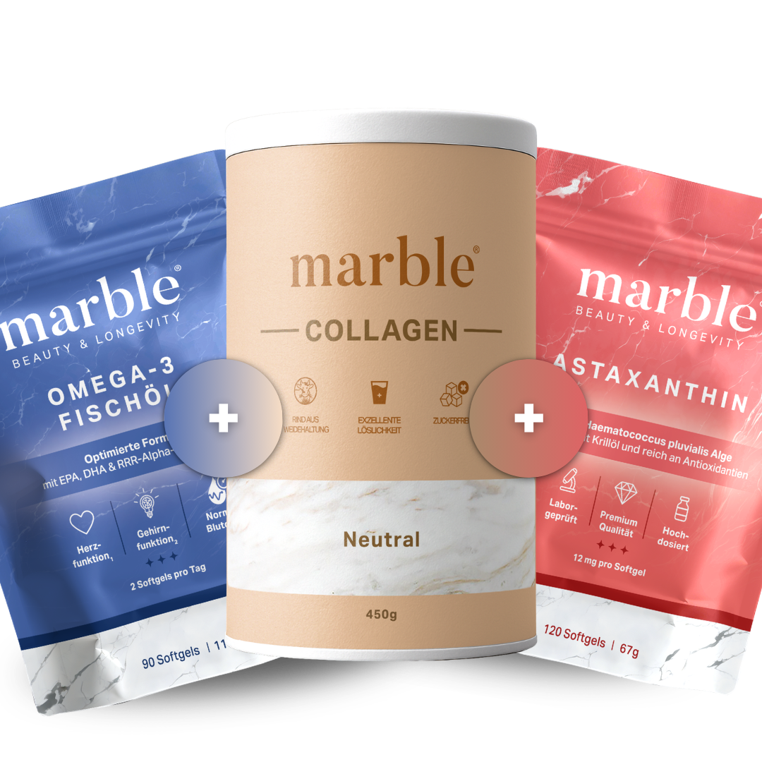 Beauty & Longevity Trio – Collagen + Omega-3 + Astaxanthin