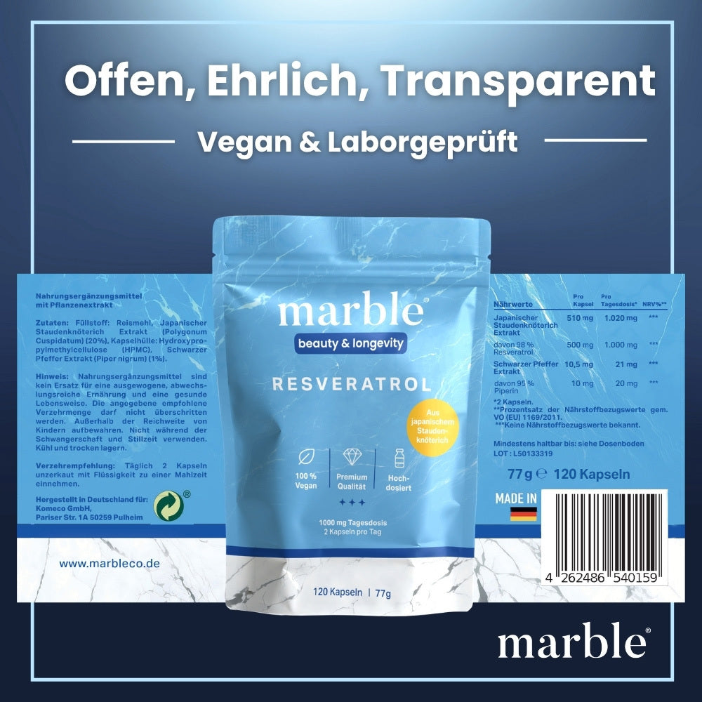 Resveratrol – pflanzlicher Premium-Komplex aus dem japanischen Staudenknöterich