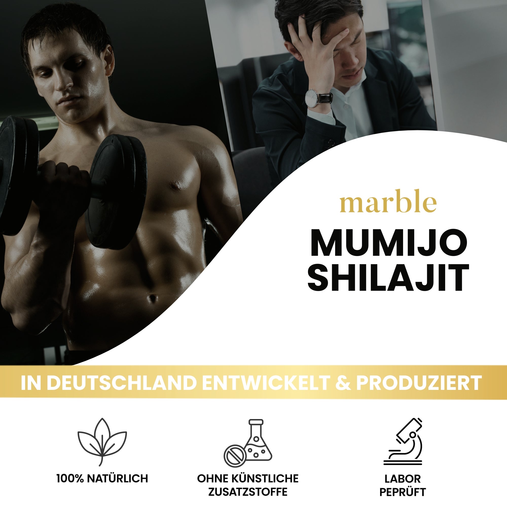 Mumijo Shilajit – 120 Kapseln | Reines 10:1 Shilajit-Extrakt mit MCT-Öl