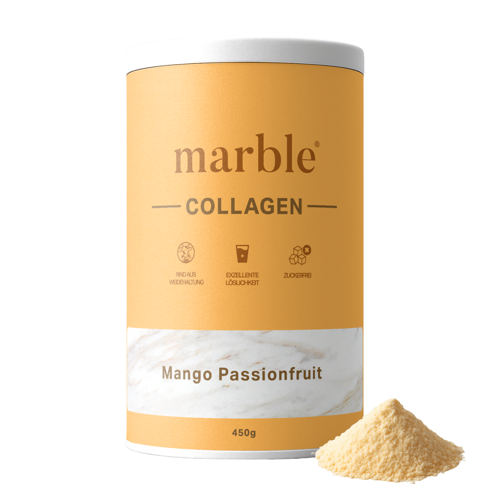Collagen – Mango-Passionfruit | Kollagenpeptide mit natürlichem Aroma | 450 g