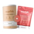 Collagen + Astaxanthin Duo – Weidekollagen & natürliches Carotinoid aus der Mikroalge | 450g + 120 Kapseln