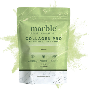 Collagen Pro – Matcha 450g | Reines Weidekollagen mit Vitamin C, Zink & Biotin