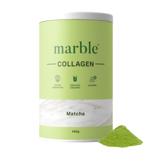 Collagen – Matcha | Kollagenpeptide mit 10 % Matcha-Pulver | 450 g