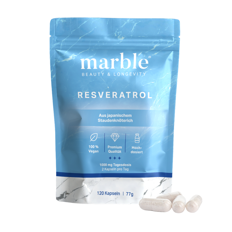 Resveratrol – Pflanzlicher Longevity-Komplex aus japanischem Staudenknöterich | Hochdosiert & vegan | 120 Kapseln