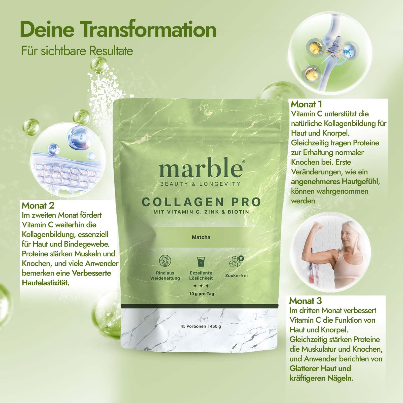 Collagen Pro Matcha 450g