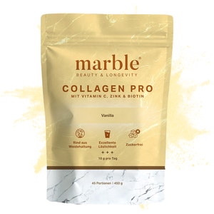 Collagen Pro – Vanilla 450g|Reines Weidekollagen mit Vitamin C, Zink & Biotin