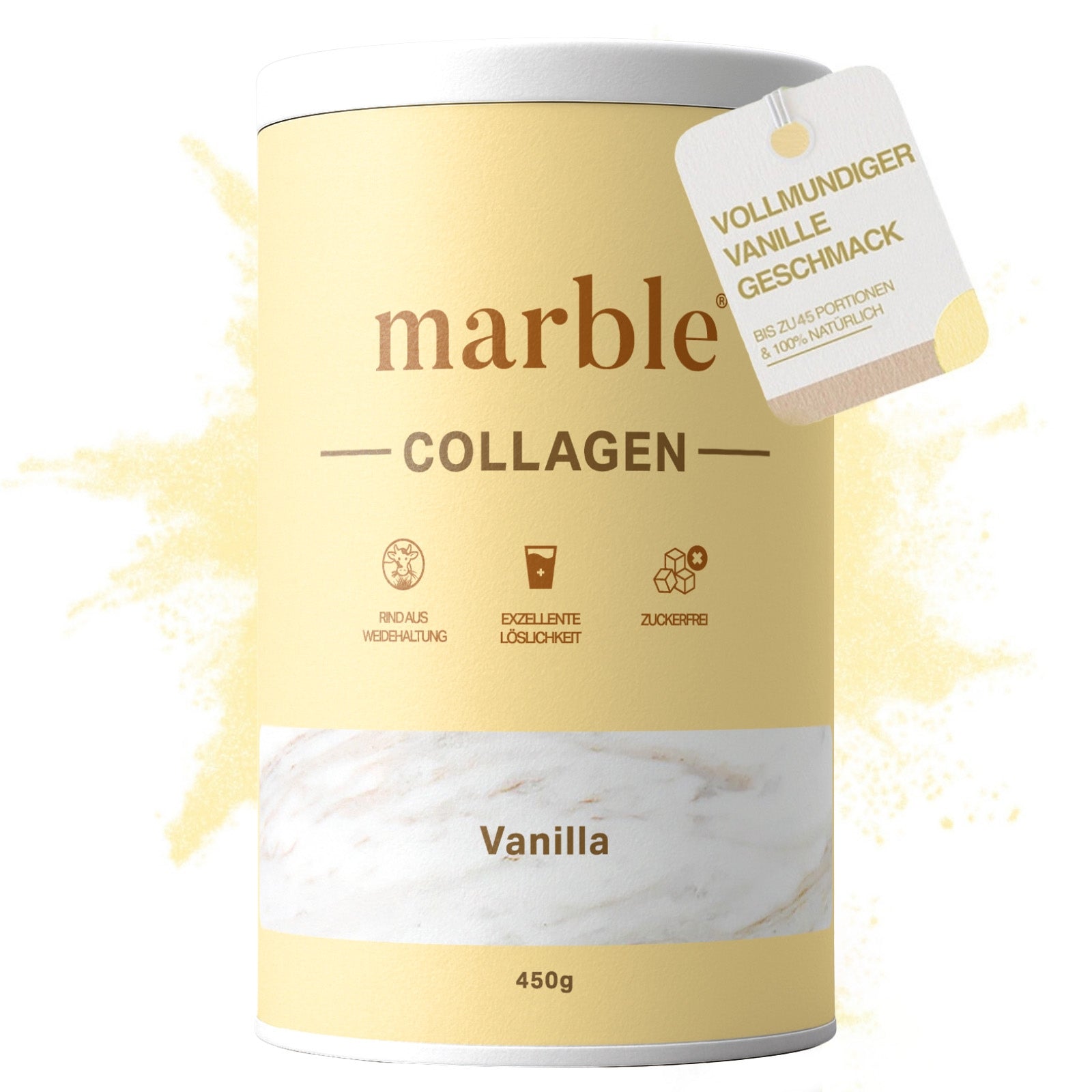 Collagen – Vanilla | Kollagenpeptide mit natürlichem Aroma | 450 g