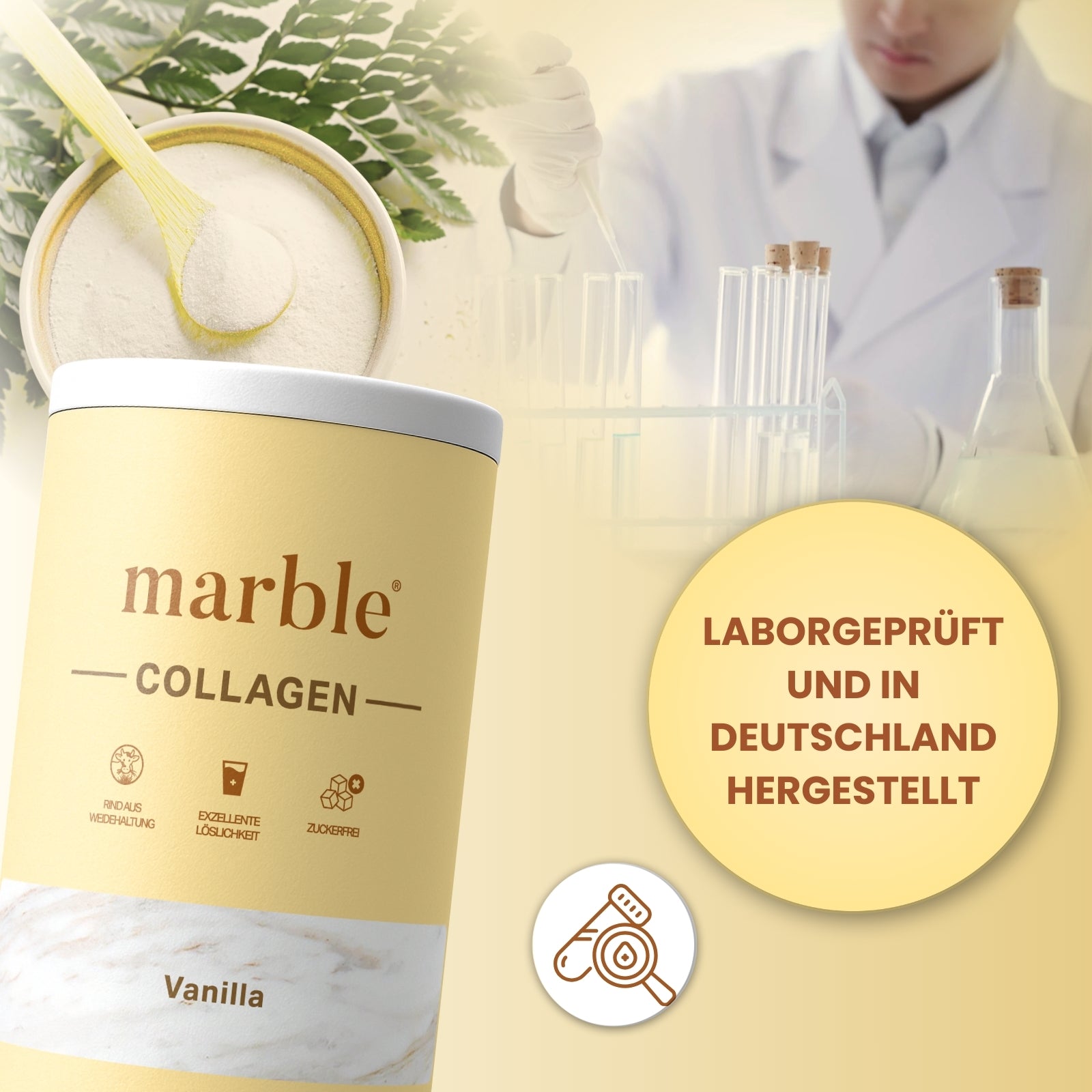 Collagen – Vanilla | Kollagenpeptide mit natürlichem Aroma | 450 g