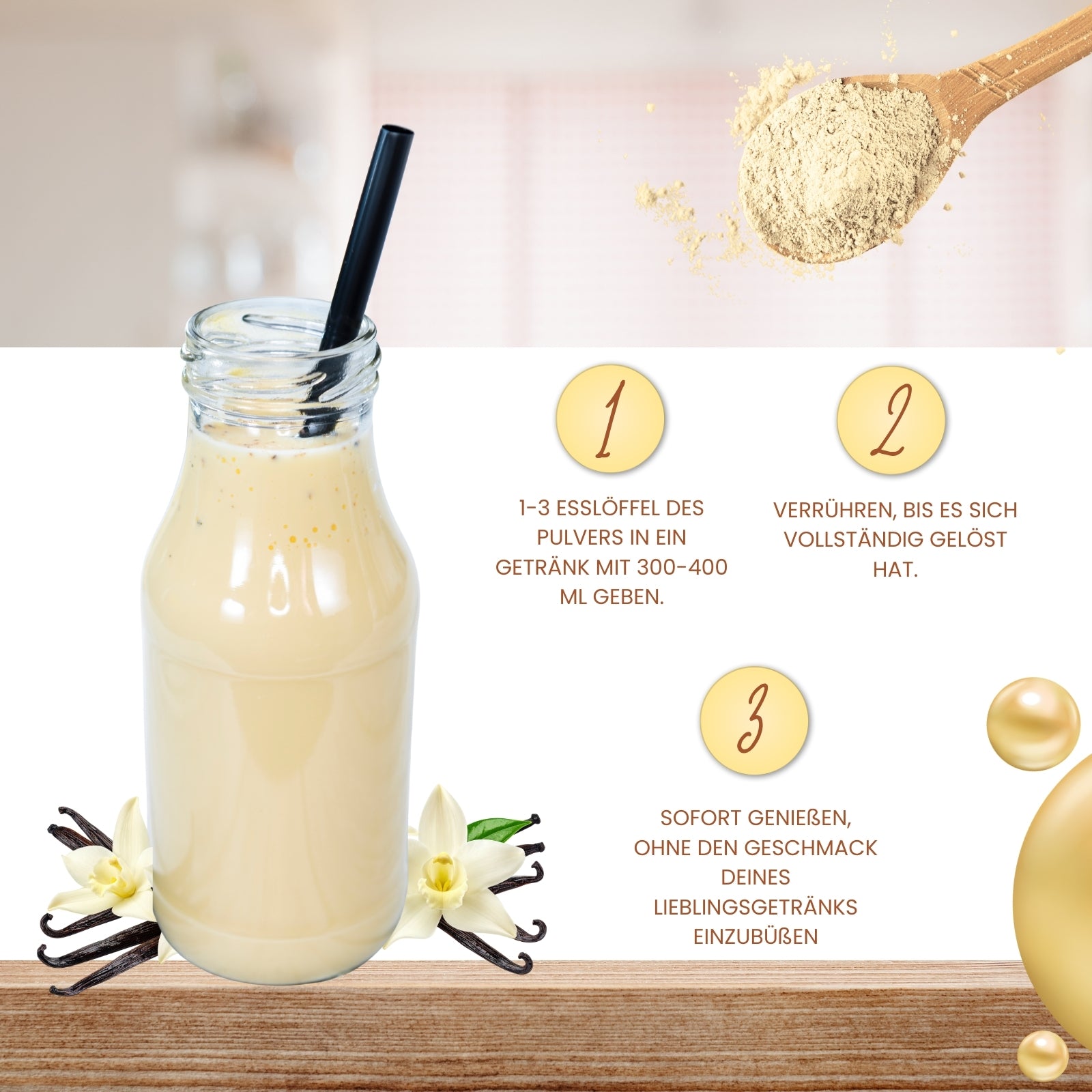 Collagen – Vanilla | Kollagenpeptide mit natürlichem Aroma | 450 g