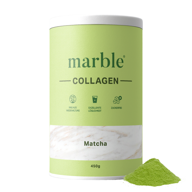 Collagen – Matcha | Kollagenpeptide mit 10 % Matcha-Pulver | 450 g