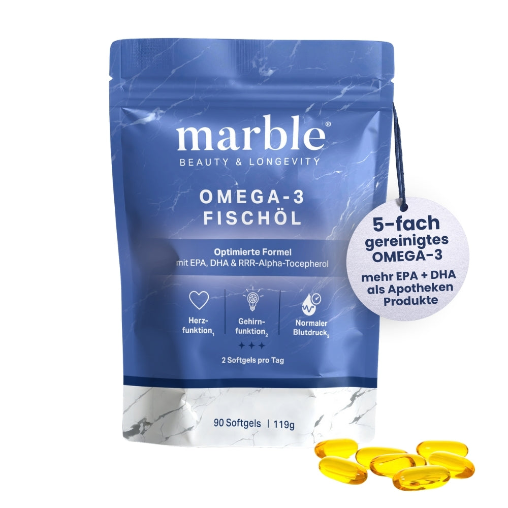 marble Omega-3 – 2000 mg Fischöl mit EPA & DHA